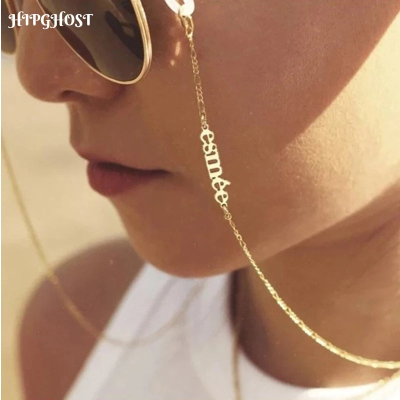 Personalized Stainless Steel Glasses Chain