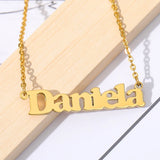 Stainless Steel Personalized Name Necklace Chain Choker Pendant