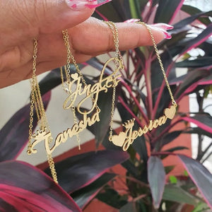 Customized Stainless Steel Name Necklace Choker Pendant