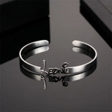 Personalized Stainless Steel Nameplate Bracelet Bangle