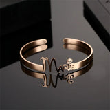 Personalized Stainless Steel Nameplate Bracelet Bangle