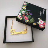 Stainless Steel Name Necklace Chain Choker Personalised Gift