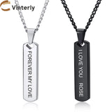 Men's Stainless Steel Personalized Name Logo Pendant