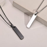 Men's Stainless Steel Personalized Name Logo Pendant