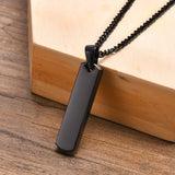 Men's Stainless Steel Personalized Name Logo Pendant