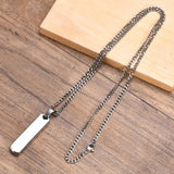 Men's Stainless Steel Personalized Name Logo Pendant