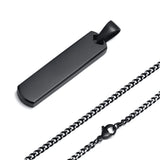 Men's Stainless Steel Personalized Name Logo Pendant