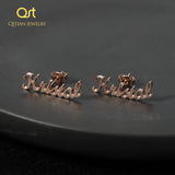 Stainless Steel Name Stud Earrings Nameplate Jewelry Boucle d'oreille