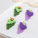 Acrylic Grape Pendant Patch DIY Earring Stud Material 4pcs