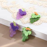 Acrylic Grape Pendant Patch DIY Earring Stud Material 4pcs