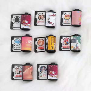 Film Memory Photo Keychain Roll Film Album Keyring DIY