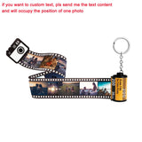 Film Memory Photo Keychain Roll Film Album Keyring DIY