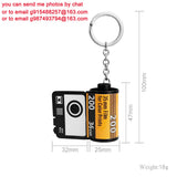 Film Memory Photo Keychain Roll Film Album Keyring DIY