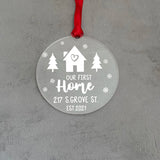 Acrylic Time Family Address Pendant Couple Gift 5 Ribbons