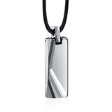 Personalized Tungsten Pendant for Men Necklace Jewelry