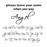 2 Name Necklace With Heart Pendants Stainless Steel Chain
