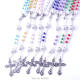 Personalized Glass Bead First Communion Necklace
