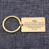 Personalized Couple Lover Keychain Names Bag Charm Jewelry Car Keytags