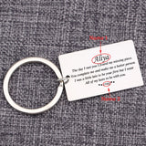 Personalized Couple Lover Keychain Names Bag Charm Jewelry Car Keytags