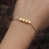 Custom Name Bracelet Stainless Steel Chain Gift