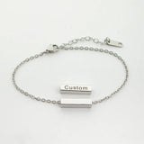 Custom Name Bracelet Stainless Steel Chain Gift