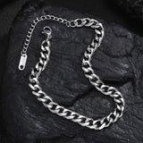 Personalized Square Nameplate Men's Bracelet Stainless Steel