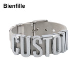 Custom Stainless Steel Bracelet - Personalized Name Jewelry for Men
