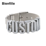 Custom Stainless Steel Bracelet - Personalized Name Jewelry for Men