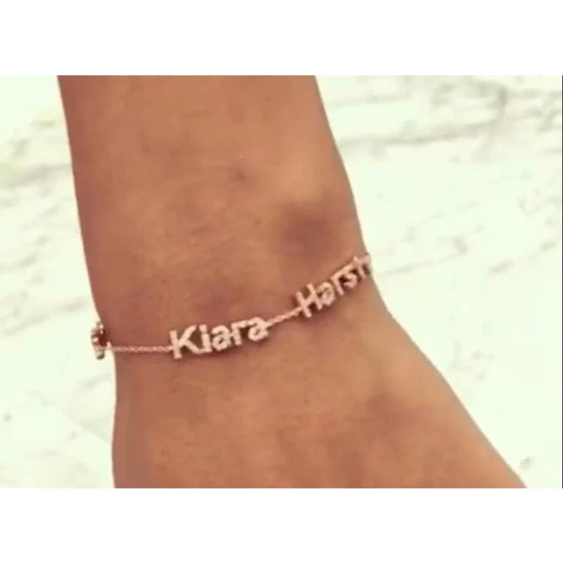 Zircon Alphanumeric Personalized Bracelet
