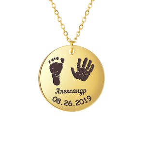 Personalized Necklace Mum Dad Baby Children Grandpa Parents Photo