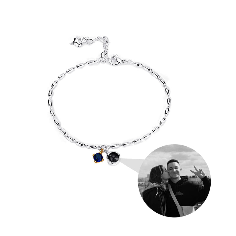 Personalized Photo Bracelet With Couple Memory