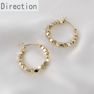 Color-Preserving Peas Bead Earrings DIY Jewelry Accessories