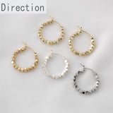 Color-Preserving Peas Bead Earrings DIY Jewelry Accessories