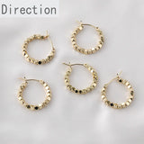 Color-Preserving Peas Bead Earrings DIY Jewelry Accessories