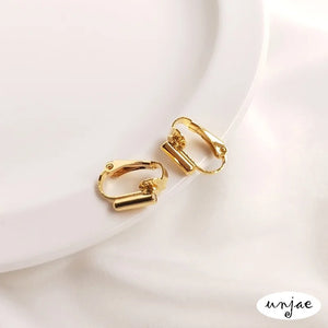 18K Copper Spring Ear Clip with Silicone Plug
