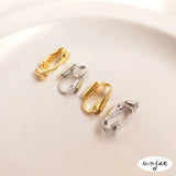 18K Copper Spring Ear Clip with Silicone Plug
