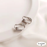 18K Copper Spring Ear Clip with Silicone Plug