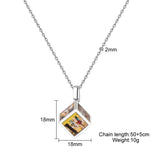 Color Printing Necklace for Couples Stainless Steel Party Gift A