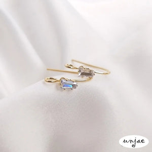 14K Copper Plated Zircon Ear Hooks for DIY Earrings