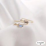 14K Copper Plated Zircon Ear Hooks for DIY Earrings