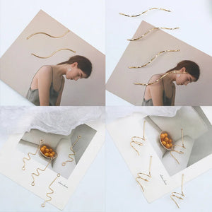 Copper Plated Spiral Round DIY Earrings Accessories