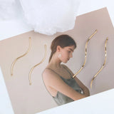 Copper Plated Spiral Round DIY Earrings Accessories