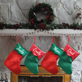 Christmas Stockings Fabric Santa Claus Sock Gift Kids Candy Bag