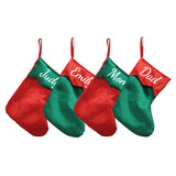 Christmas Stockings Fabric Santa Claus Sock Gift Kids Candy Bag