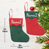 Christmas Stockings Fabric Santa Claus Sock Gift Kids Candy Bag