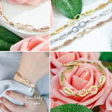 Personalized Stainless Steel Chain Bracelets for Women and Men