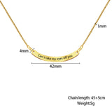 Stainless Steel Lariat Collar Geometric Floating Charm Necklace