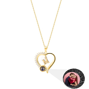 Heart Projection Necklace Valentine's Gift