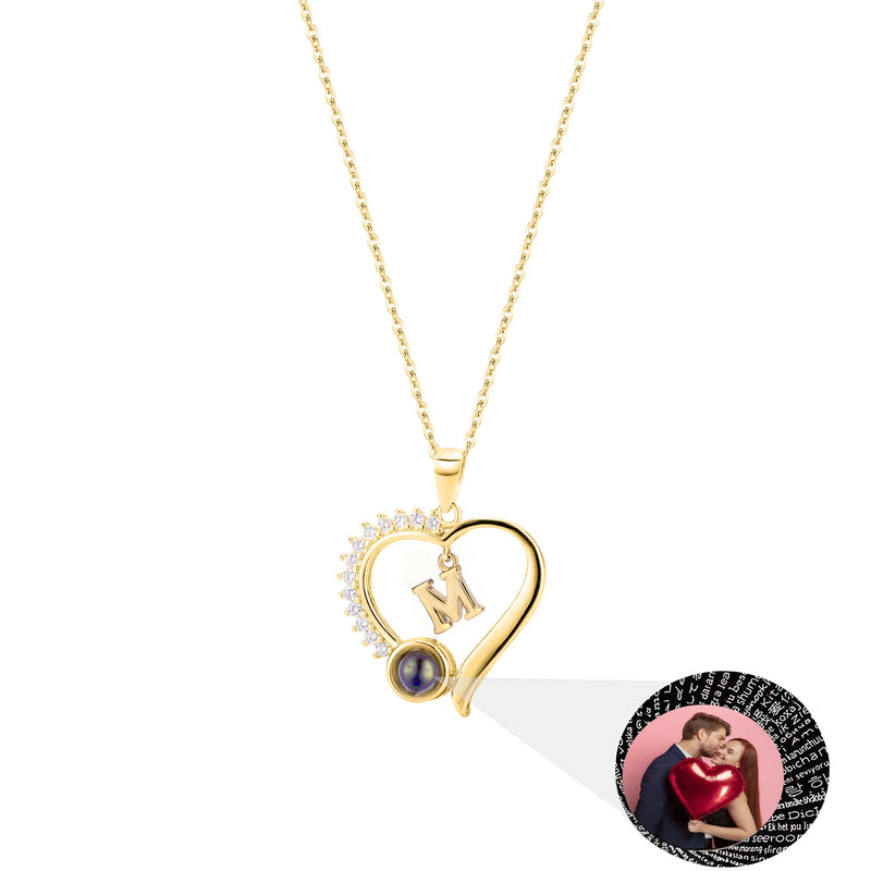 Heart Projection Necklace Valentine's Gift