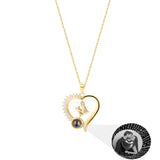 Heart Projection Necklace Valentine's Gift